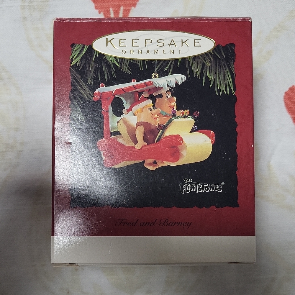 Hallmark Keepsake Ornament - Fred and Barney in Red and Yellow